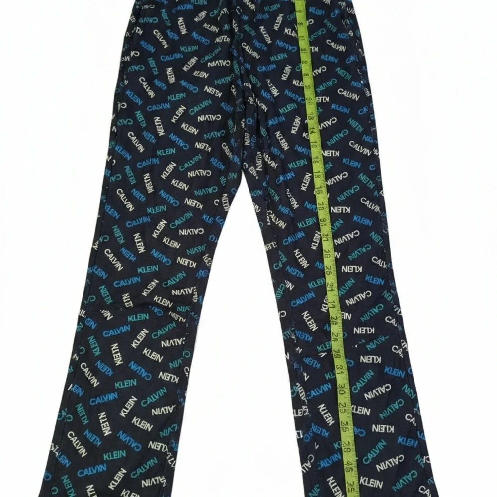 Calvin Klein Black Pajama Pants with Multicolor Logo